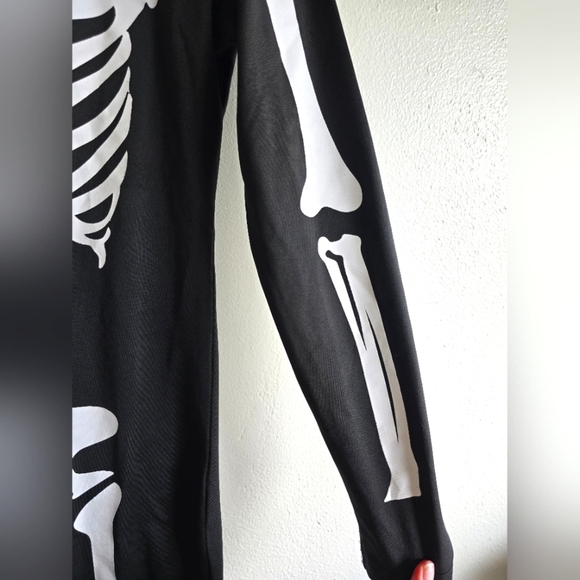 NWT! Tipsy Elves, Skeleton Bodysuit Costume, Black/White, Size Large -$79.95 - Picture 11 of 16